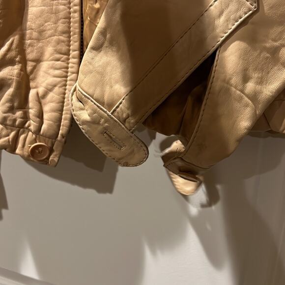 ARBITRO NEW YORK LEATHER VINTAGE JACKET SIZE S/M - Picture 6 of 7